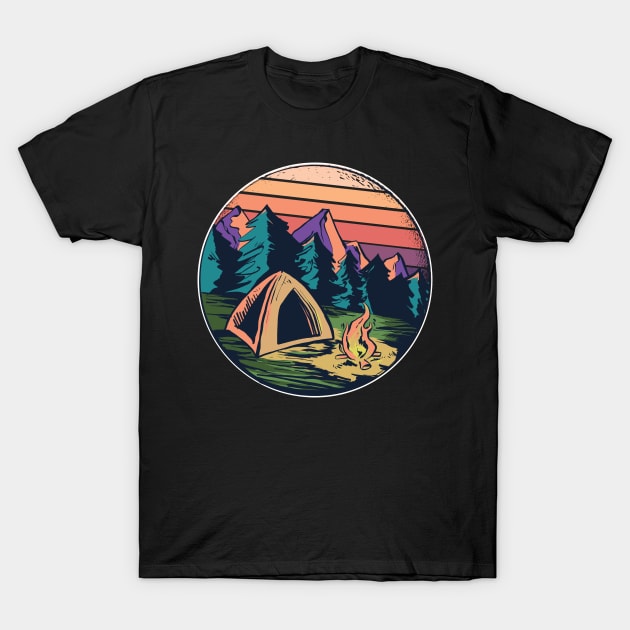 Camping Adventure T-Shirt by Urban_Vintage